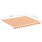 Tessuto di Ricambio per Tenda da Sole Giallo e Arancio 3x2,5 m Tessuto di Ricambio per Tenda da Sole Giallo e Arancio 3x2,5 m