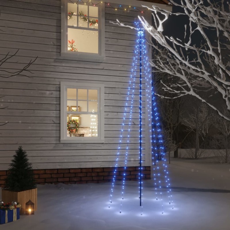Albero di Natale con Puntale Blu 310 LED 300 cm Albero di Natale con Puntale Blu 310 LED 300 cm
