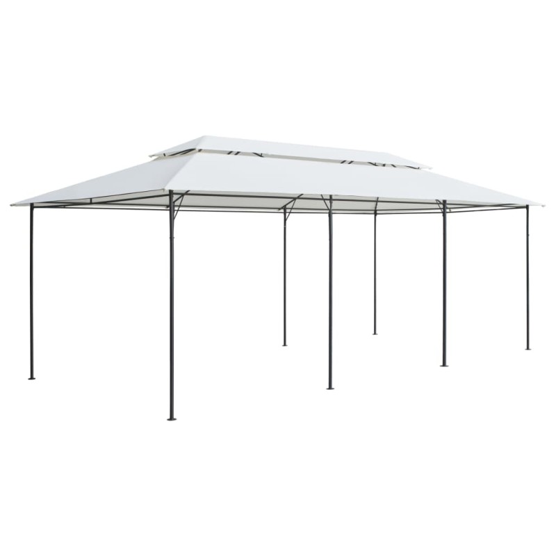 Gazebo 600x298x270 cm Bianco 180g/m² Gazebo 600x298x270 cm Bianco 180g/m²