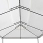 Gazebo 600x298x270 cm Bianco 180g/m² Gazebo 600x298x270 cm Bianco 180g/m²