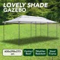 Gazebo 600x298x270 cm Bianco 180g/m² Gazebo 600x298x270 cm Bianco 180g/m²