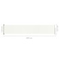 vidaXL Tenda Laterale Retrattile per Patio 117x600 cm Crema vidaXL Tenda Laterale Retrattile per Patio 117x600 cm Crema