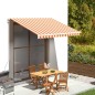 vidaXL Tessuto Ricambio per Tenda da Sole Giallo e Arancio 3,5x2,5 m vidaXL Tessuto Ricambio per Tenda da Sole Giallo e Arancio 3,5x2,5 m