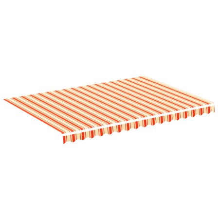 vidaXL Tessuto Ricambio per Tenda da Sole Giallo e Arancio 3,5x2,5 m