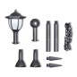 Set Recinzione a Catena con 2 Lampioncini a LED e 2 Paletti Set Recinzione a Catena con 2 Lampioncini a LED e 2 Paletti