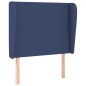 Testiera ad Orecchio Blu 103x23x118/128 cm in Tessuto Testiera ad Orecchio Blu 103x23x118/128 cm in Tessuto