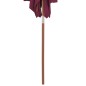 Ombrellone da Esterni con Palo in Legno 150x200 cm Rosso Bordò Ombrellone da Esterni con Palo in Legno 150x200 cm Rosso Bordò