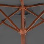 Ombrellone da Esterni con Palo in Legno 150x200 cm Antracite Ombrellone da Esterni con Palo in Legno 150x200 cm Antracite