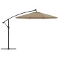 Ombrellone a Sbalzo con LED e Palo in Acciaio 300 cm Talpa Ombrellone a Sbalzo con LED e Palo in Acciaio 300 cm Talpa