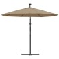 Ombrellone a Sbalzo con LED e Palo in Acciaio 300 cm Talpa Ombrellone a Sbalzo con LED e Palo in Acciaio 300 cm Talpa