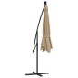 Ombrellone a Sbalzo con LED e Palo in Acciaio 300 cm Talpa Ombrellone a Sbalzo con LED e Palo in Acciaio 300 cm Talpa