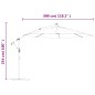 Ombrellone a Sbalzo con LED e Palo in Acciaio 300 cm Talpa Ombrellone a Sbalzo con LED e Palo in Acciaio 300 cm Talpa