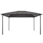 Gazebo con Tetto in Alluminio 4x3x2,6 m Nero Gazebo con Tetto in Alluminio 4x3x2,6 m Nero