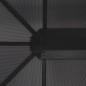 Gazebo con Tetto in Alluminio 4x3x2,6 m Nero Gazebo con Tetto in Alluminio 4x3x2,6 m Nero