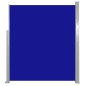 Tenda da Sole Laterale Retrattile 160 x 500 cm Blu Tenda da Sole Laterale Retrattile 160 x 500 cm Blu