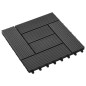 Piastrelle per Decking in WPC 11 pz 30x30cm 1 mq Nero Piastrelle per Decking in WPC 11 pz 30x30cm 1 mq Nero