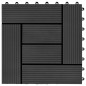Piastrelle per Decking in WPC 11 pz 30x30cm 1 mq Nero Piastrelle per Decking in WPC 11 pz 30x30cm 1 mq Nero