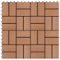 Piastrelle per Decking in WPC 11 pz 30x30cm 1mq Marrone Piastrelle per Decking in WPC 11 pz 30x30cm 1mq Marrone