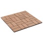 Piastrelle per Decking in WPC 11 pz 30x30cm 1mq Marrone Piastrelle per Decking in WPC 11 pz 30x30cm 1mq Marrone
