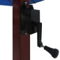 Ombrellone a Sbalzo con Palo in Legno 400x300 cm Blu Ombrellone a Sbalzo con Palo in Legno 400x300 cm Blu