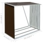 Capannone da Giardino in Acciaio Zincato 163x83x154 cm Marrone Capannone da Giardino in Acciaio Zincato 163x83x154 cm Marrone