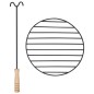 vidaXL Braciere da Giardino con Griglia in Acciaio Inox 76 cm vidaXL Braciere da Giardino con Griglia in Acciaio Inox 76 cm
