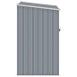 vidaXL Capanno da Giardino Grigio 87x98x159 cm in Acciaio Zincato vidaXL Capanno da Giardino Grigio 87x98x159 cm in Acciaio Zincato