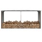 Capannone da Giardino in Acciaio Zincato 330x92x153cm Marrone Capannone da Giardino in Acciaio Zincato 330x92x153cm Marrone