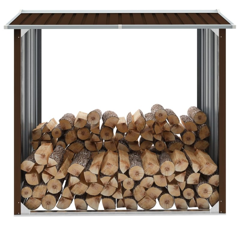 Capannone in Acciaio Zincato 172x91x154 cm Marrone Capannone in Acciaio Zincato 172x91x154 cm Marrone