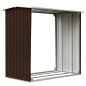 Capannone in Acciaio Zincato 172x91x154 cm Marrone Capannone in Acciaio Zincato 172x91x154 cm Marrone