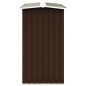 Capannone in Acciaio Zincato 172x91x154 cm Marrone Capannone in Acciaio Zincato 172x91x154 cm Marrone