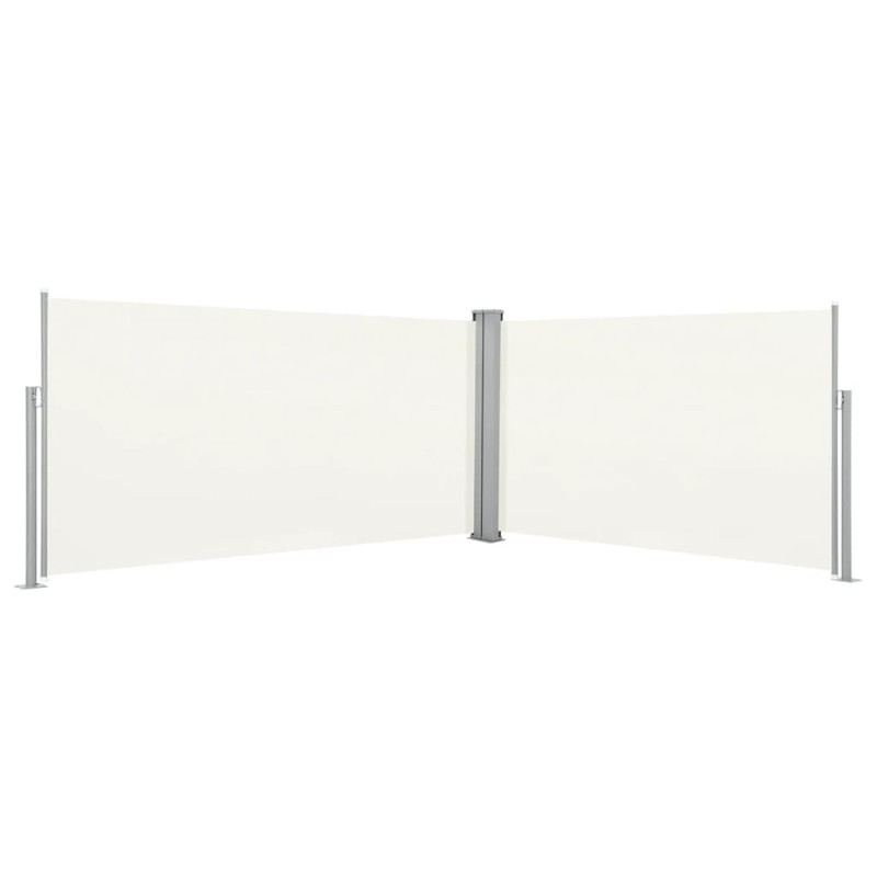Tenda da Sole Laterale Retrattile 160x600 cm Crema Tenda da Sole Laterale Retrattile 160x600 cm Crema