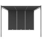 Gazebo da Giardino con Tenda Laterale 4x3x2,25 m Antracite Gazebo da Giardino con Tenda Laterale 4x3x2,25 m Antracite