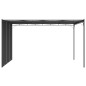 Gazebo da Giardino con Tenda Laterale 4x3x2,25 m Antracite Gazebo da Giardino con Tenda Laterale 4x3x2,25 m Antracite