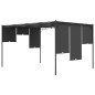 Gazebo da Giardino con Tenda Laterale 4x3x2,25 m Antracite Gazebo da Giardino con Tenda Laterale 4x3x2,25 m Antracite