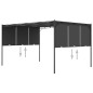 Gazebo da Giardino con Tenda Laterale 4x3x2,25 m Antracite Gazebo da Giardino con Tenda Laterale 4x3x2,25 m Antracite