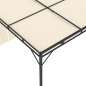 Gazebo da Giardino con Tenda Laterale 3x3x2,25m Crema Gazebo da Giardino con Tenda Laterale 3x3x2,25m Crema