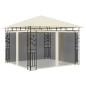 Gazebo con Zanzariera 3x3x2,73 m Crema 180 g/m² Gazebo con Zanzariera 3x3x2,73 m Crema 180 g/m²