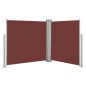 Tenda da Sole Laterale Retrattile Marrone 120x600 cm Tenda da Sole Laterale Retrattile Marrone 120x600 cm