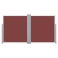 Tenda da Sole Laterale Retrattile Marrone 120x600 cm Tenda da Sole Laterale Retrattile Marrone 120x600 cm