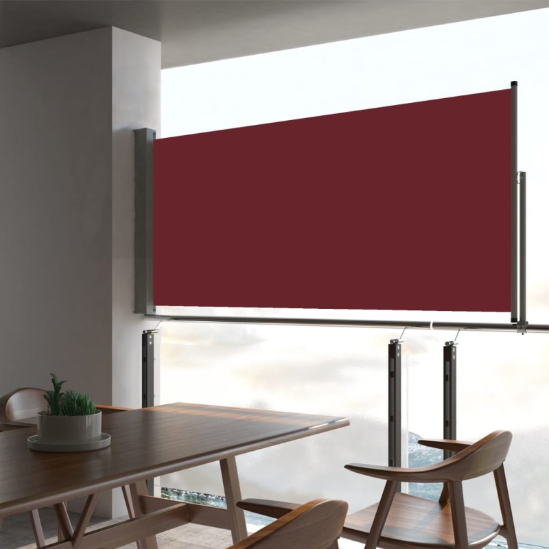 Tenda Laterale Retrattile per Patio 60x300 cm Rossa Tenda Laterale Retrattile per Patio 60x300 cm Rossa