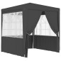 Gazebo Professionale con Pareti 2,5x2,5 m Antracite 90 g/m² Gazebo Professionale con Pareti 2,5x2,5 m Antracite 90 g/m²