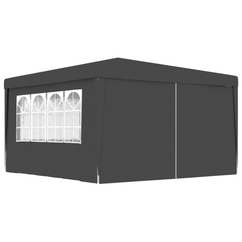 vidaXL Gazebo Professionale con Pareti 4x4 m Antracite 90 g/m² vidaXL Gazebo Professionale con Pareti 4x4 m Antracite 90 g/m²