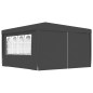 vidaXL Gazebo Professionale con Pareti 4x4 m Antracite 90 g/m² vidaXL Gazebo Professionale con Pareti 4x4 m Antracite 90 g/m²