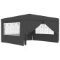 vidaXL Gazebo Professionale con Pareti 4x4 m Antracite 90 g/m² vidaXL Gazebo Professionale con Pareti 4x4 m Antracite 90 g/m²