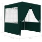 Gazebo Professionale con Pareti 2,5x2,5 m Verde 90 g/m² Gazebo Professionale con Pareti 2,5x2,5 m Verde 90 g/m²