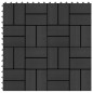 Piastrelle per Decking in WPC 11 pz 30x30cm 1 mq Nero Piastrelle per Decking in WPC 11 pz 30x30cm 1 mq Nero