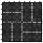 Piastrelle per Decking in WPC 11 pz 30x30cm 1 mq Nero Piastrelle per Decking in WPC 11 pz 30x30cm 1 mq Nero