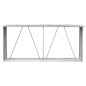 Capannone da Giardino in Acciaio Zincato 330x84x152cm Marrone Capannone da Giardino in Acciaio Zincato 330x84x152cm Marrone