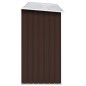 Capannone da Giardino in Acciaio Zincato 330x84x152cm Marrone Capannone da Giardino in Acciaio Zincato 330x84x152cm Marrone